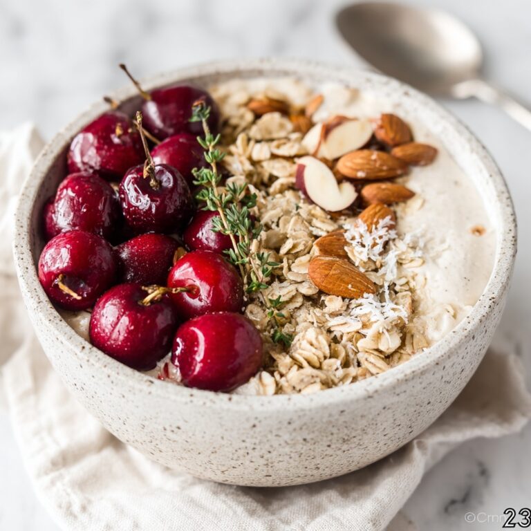Cherry Cheesecake Breakfast Bowl Recipe