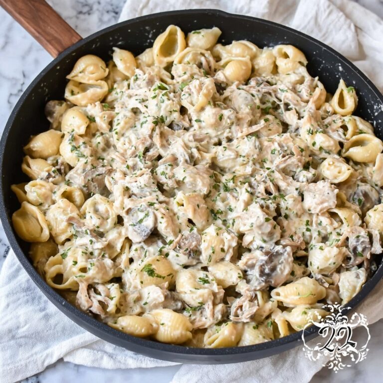 Creamy Hamburger Stroganoff with Egg Noodles Recipe