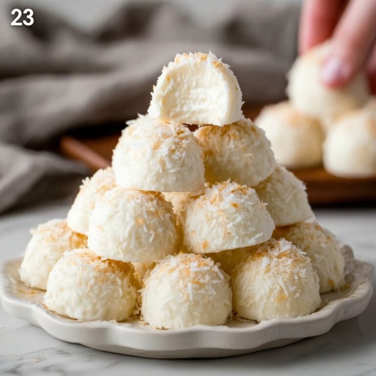 No-bake Coconut Cheesecake Bites Recipe