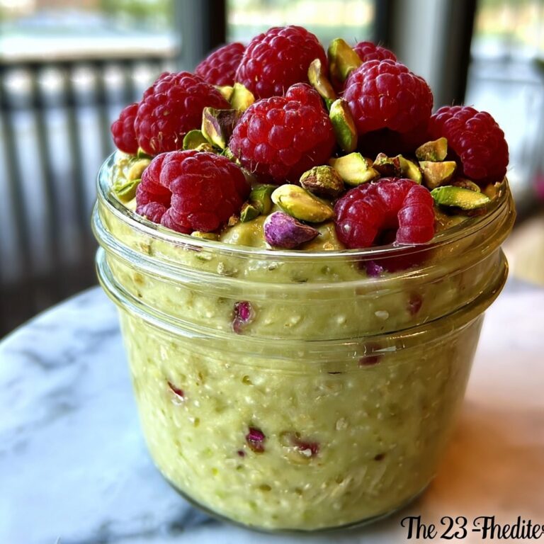 Creamy Pistachio Overnight Oats for a Wholesome Start Recipe