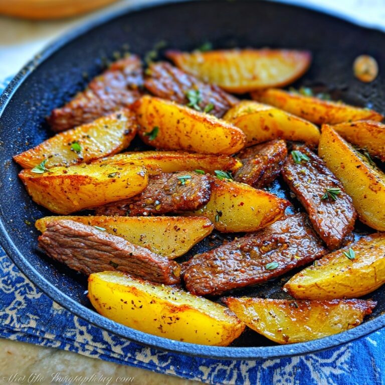 Garlic Butter Steak and Potatoes Skillet Recipe