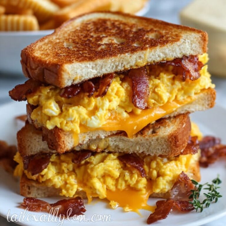 Breakfast Bacon and Egg Grilled Cheese Sandwiches Recipe