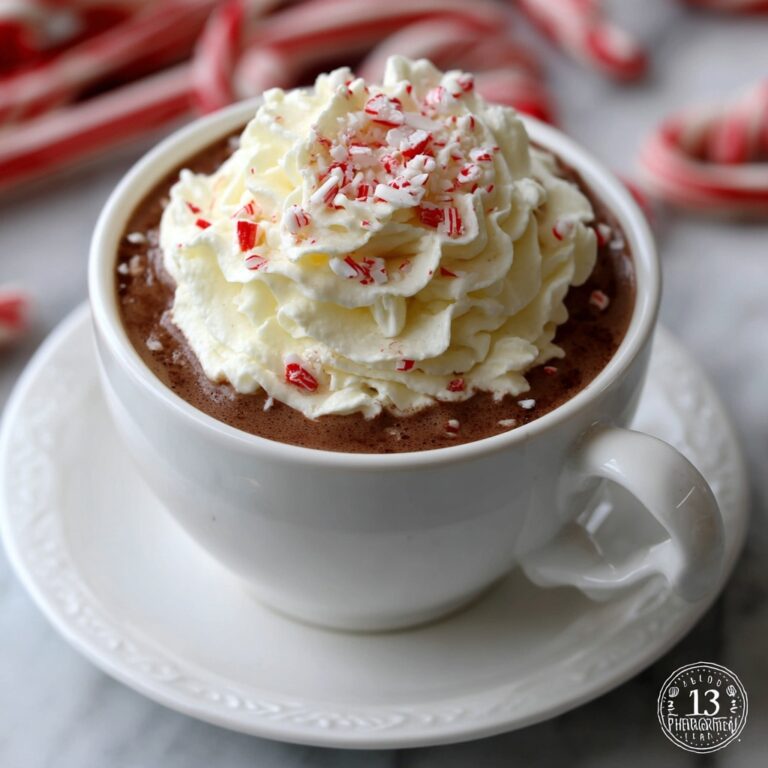 Rich Peppermint Hot Chocolate Recipe
