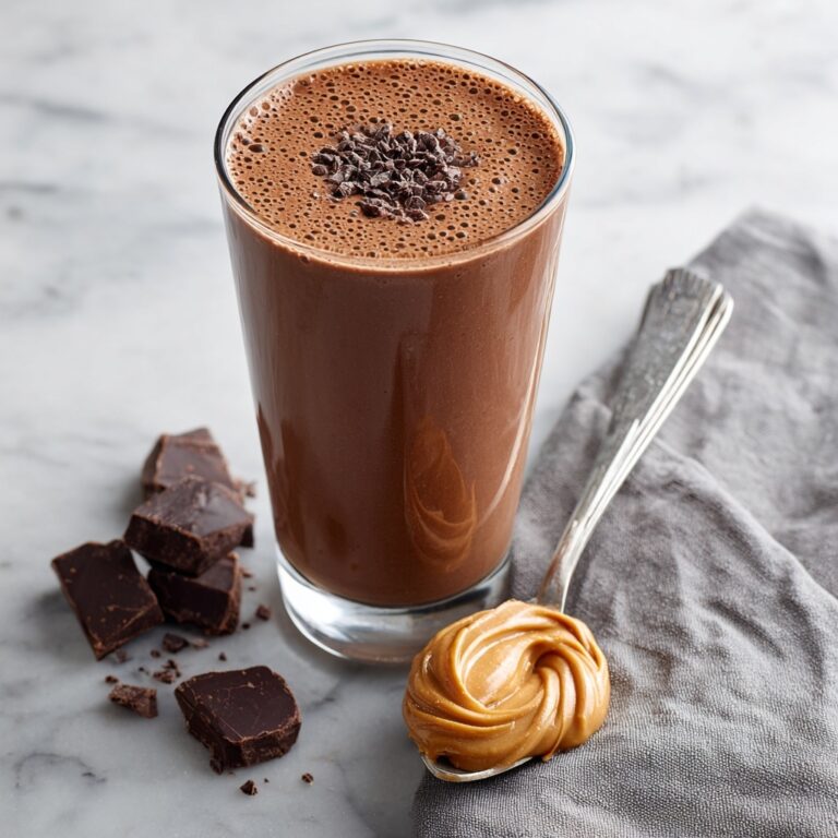 Chocolate Peanut Butter Protein Smoothie Recipe