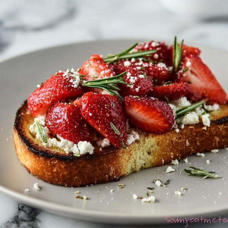 Easy Roasted Strawberry Whipped Ricotta Toast for Busy Mornings Recipe