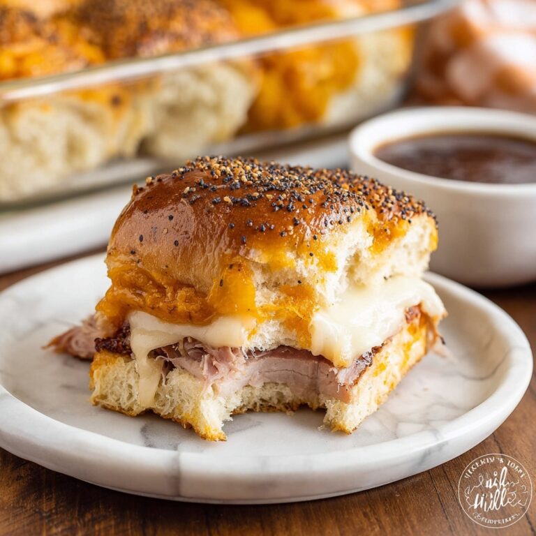 Roast Beef Sliders with Poppy Seed and Barbecue Sauce Recipe